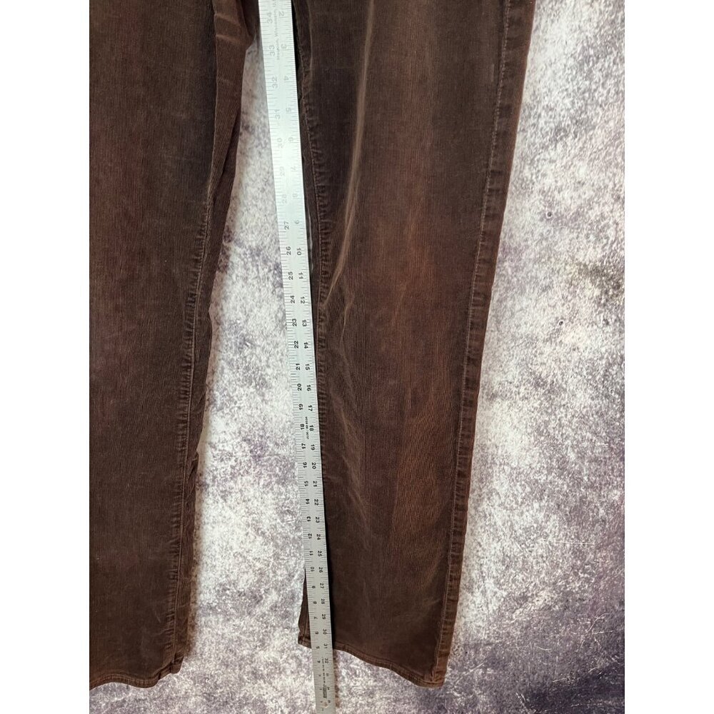 ADRIANO GOLDSCHMIED CORDUROY Pants 32R COFFEE BEAN THE BALLAD SLIM BOOT Mod Boho - Picture 8 of 15